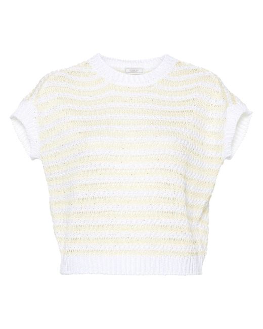 Peserico striped knit jumper