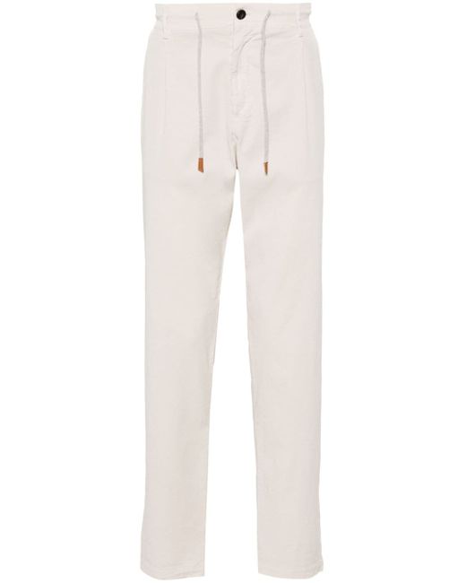 Eleventy drawstring tapered trousers