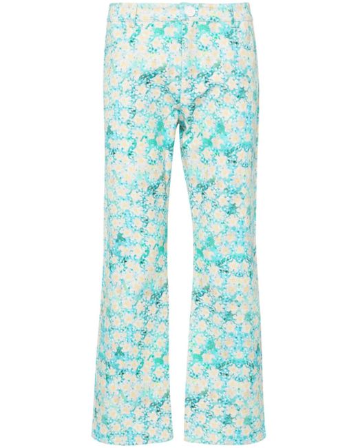 Siedres graphic-print mid-rise jeans