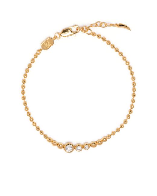 Missoma crystal-embellished beaded bracelet