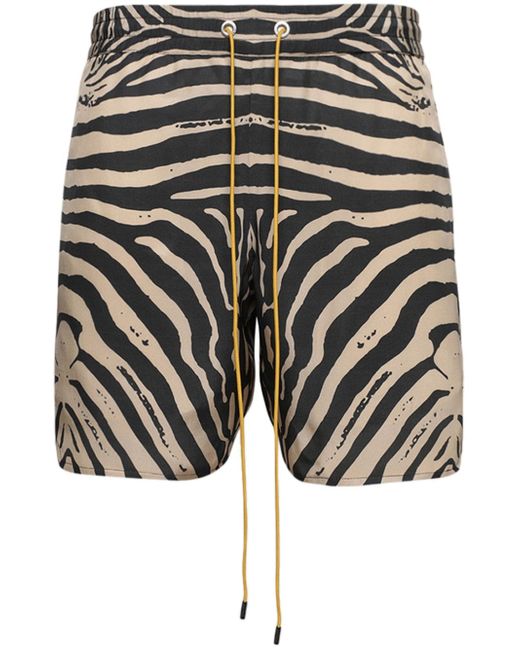 Rhude zebra-print shorts