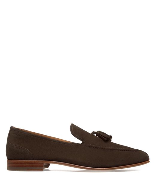 Bally Suisse tassel-detail suede loafers