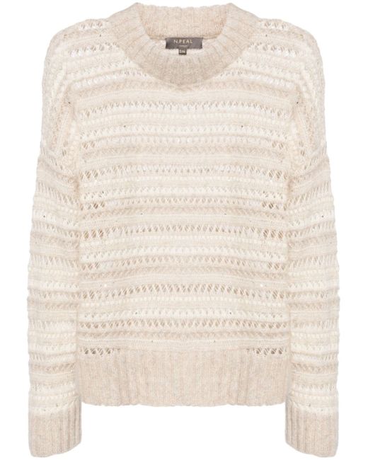 N.Peal open-knit jumper
