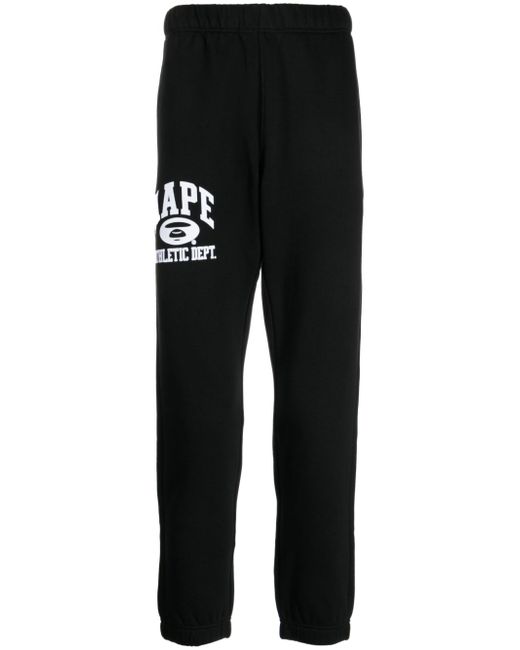 Aape By *A Bathing Ape® logo-print cotton blend track pants
