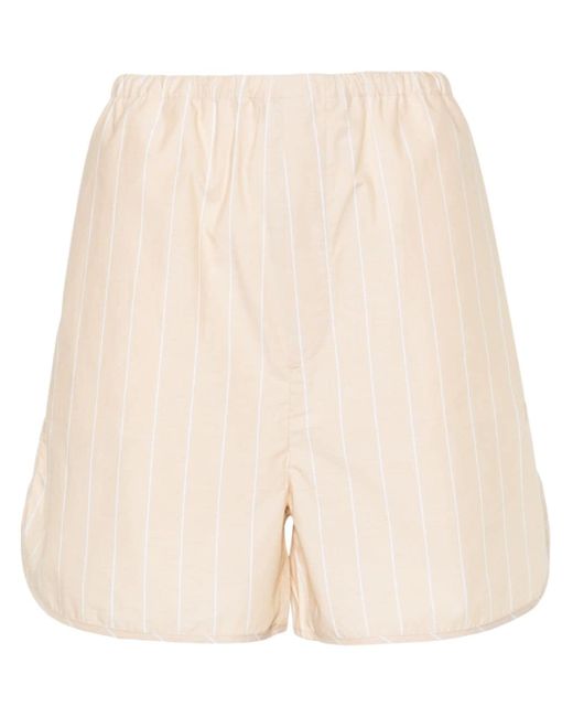 Filippa K striped organic-cotton shorts