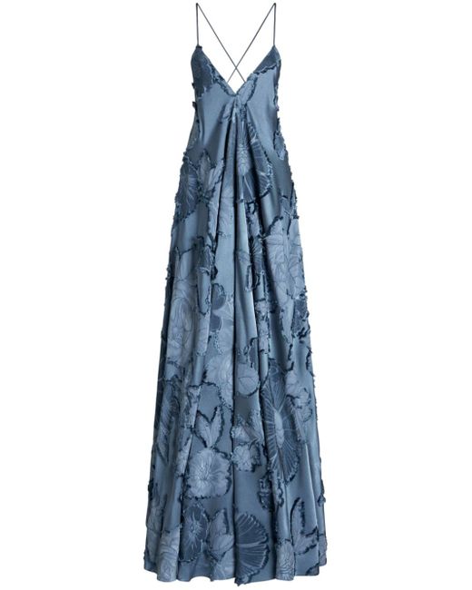 Etro floral-jacquard dress