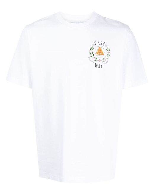 Casablanca logo-print cotton T-shirt