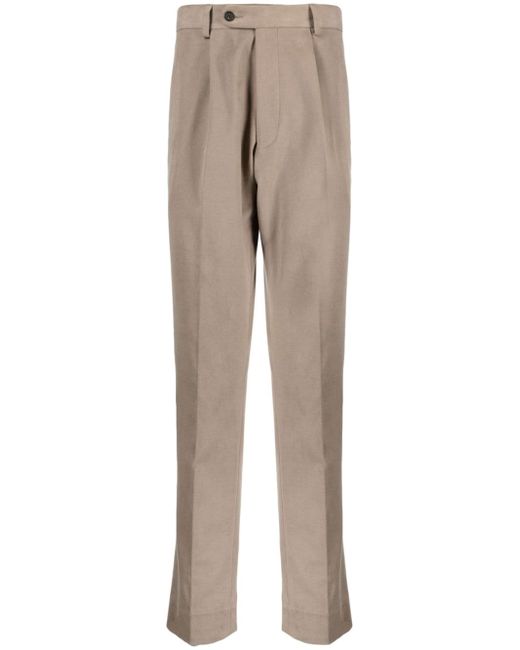 N.Peal pleated slim-cut trousers