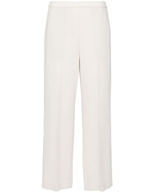 Theory mid-rise crepe tailored trousers