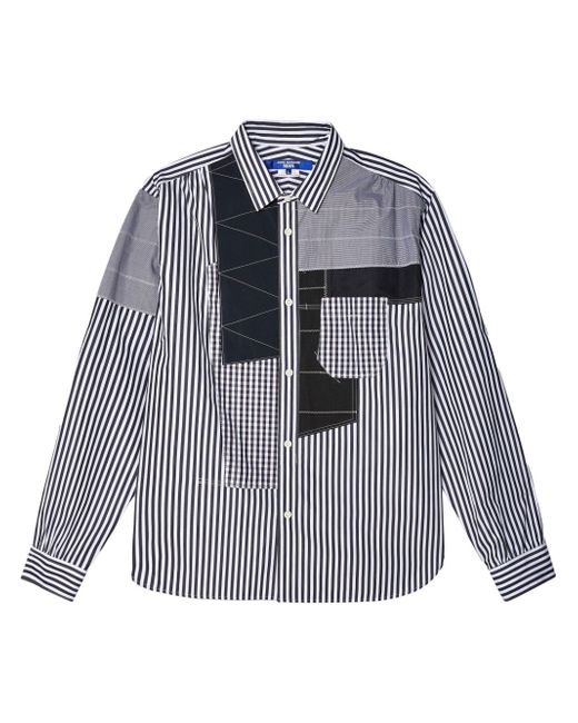 Junya Watanabe patchwork striped shirt