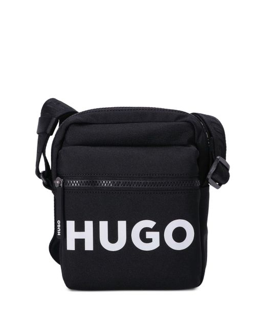 Hugo Boss logo-print messenger bag