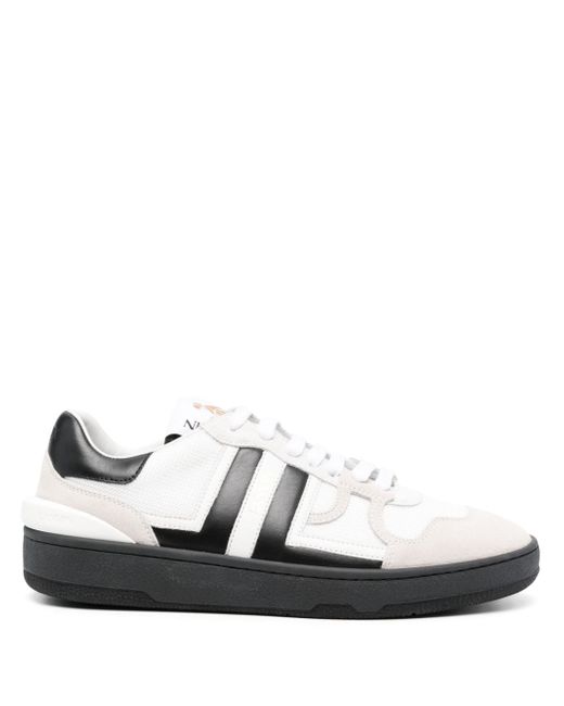 Lanvin Clay mesh-detail leather sneakers