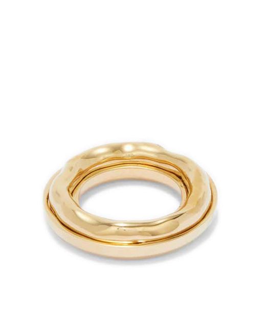 Jil Sander logo-engraved band ring