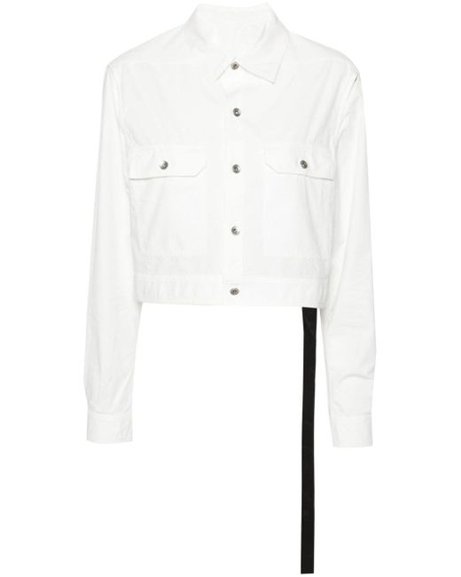 Rick Owens DRKSHDW cut-out cropped shirt
