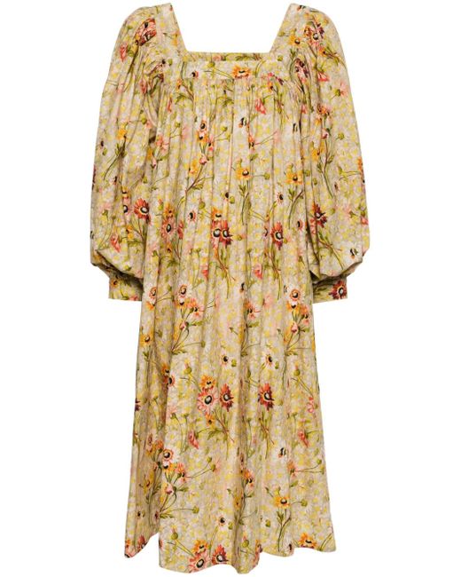 Batsheva x Laura Ashley Beaumaris floral-print midi dress