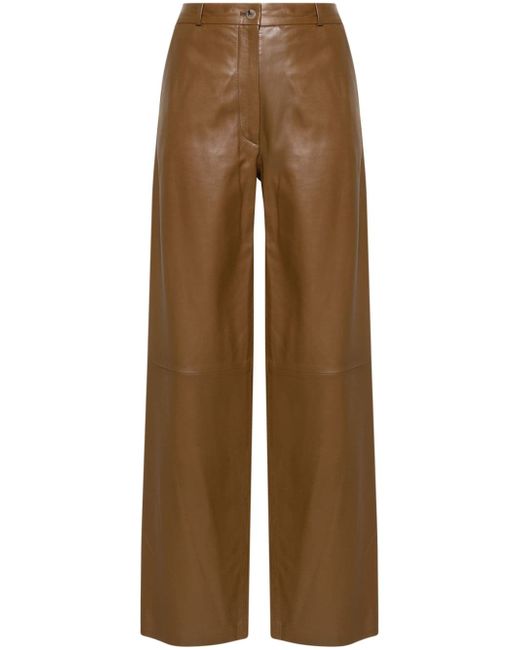 Loulou Studio Noro wide-leg leather trousers
