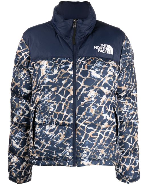 The North Face Nuptse abstract-print puffer jacket