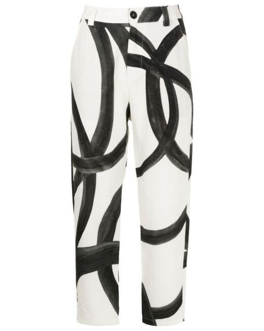 Uma | Raquel Davidowicz abstract-pattern tailored trousers