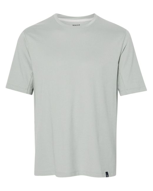 Boggi Milano piqué-weave cotton-blend T-shirt