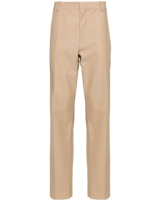 Alexander McQueen mid-rise twill-weave tailored trousers