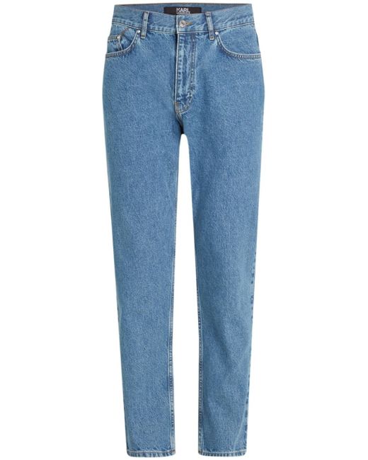 Karl Lagerfeld mid-rise tapered jeans