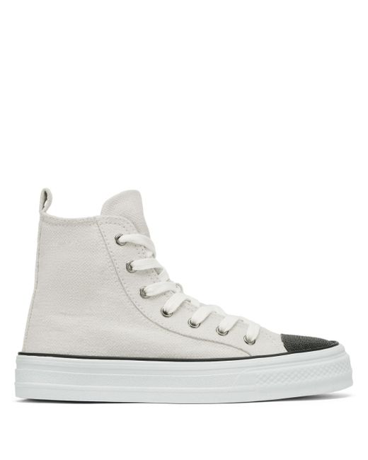 Brunello Cucinelli panelled lace-up sneakers