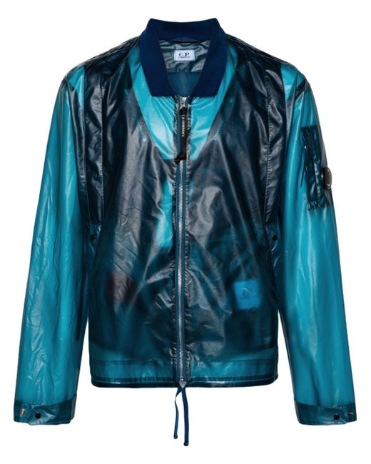 CP Company translucent layered bomber jacket