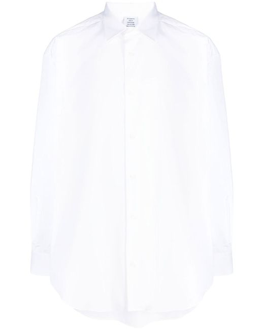 Vetements logo-print long-sleeves shirt