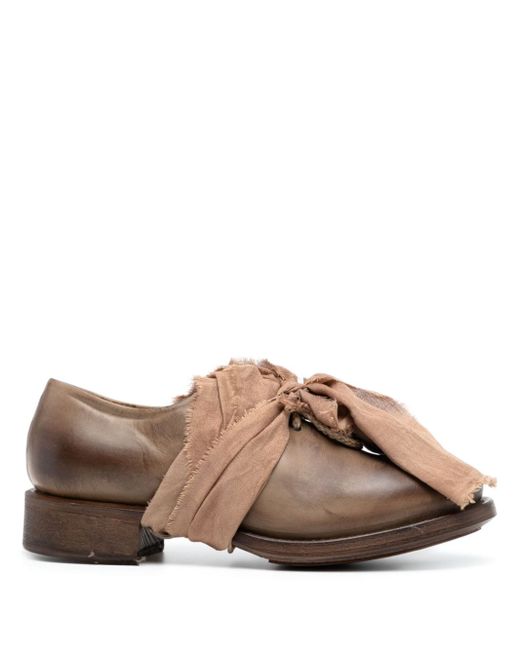 Cherevichkiotvichki faded lace-up leather shoes