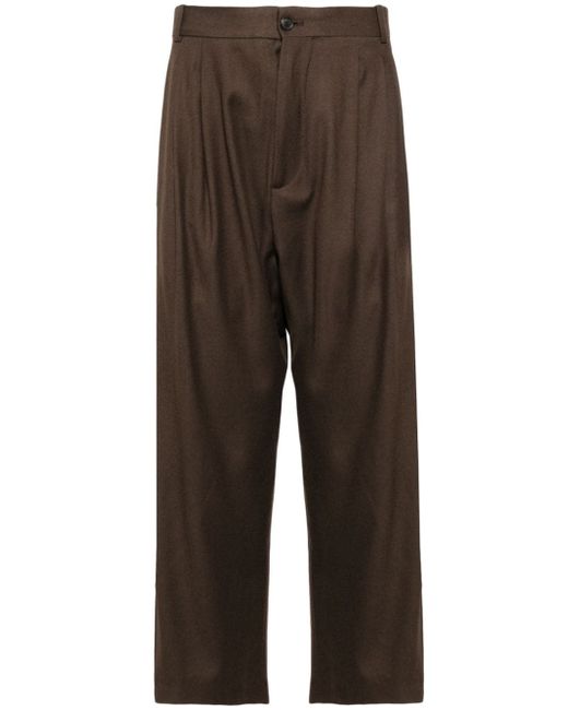 Hed Mayner pleated cropped trousers