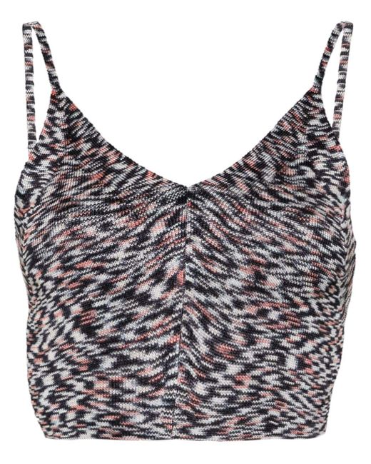 Missoni tied-around cropped top