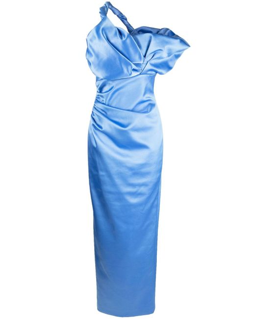 Rachel Gilbert Larna one-shoulder gown dress