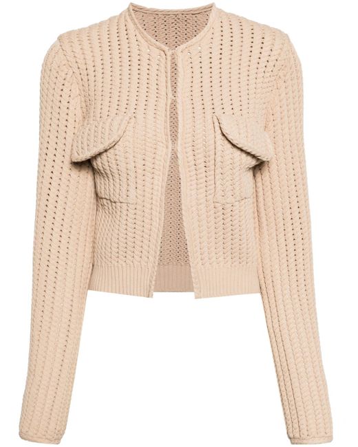 Jnby knitted cropped cardigan