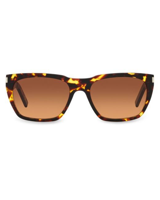 Saint Laurent 598 tortoiseshell square-frame sunglasses