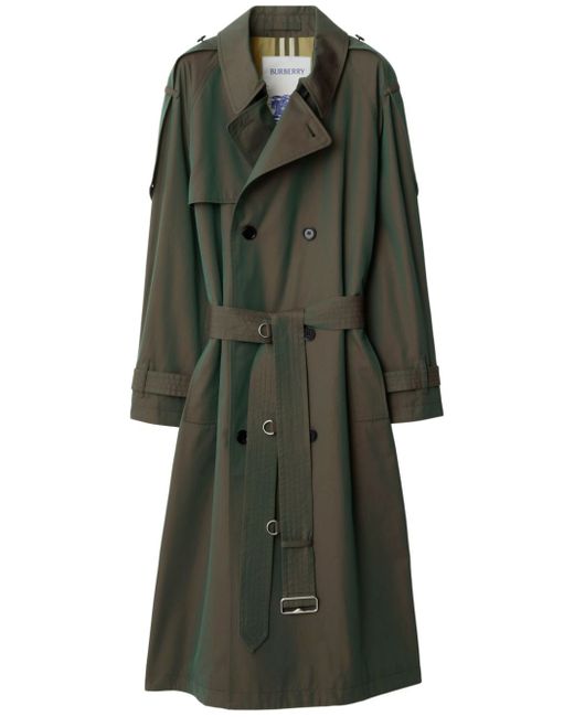 Burberry long cotton trench coat