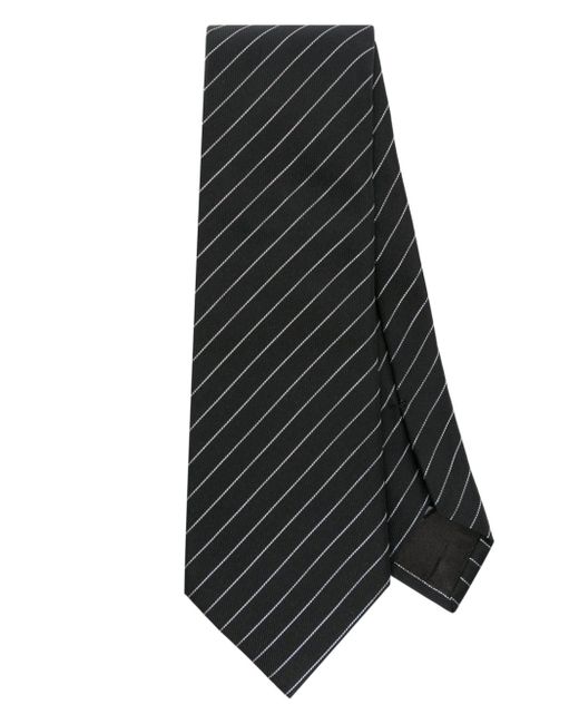 Giorgio Armani striped silk blend tie