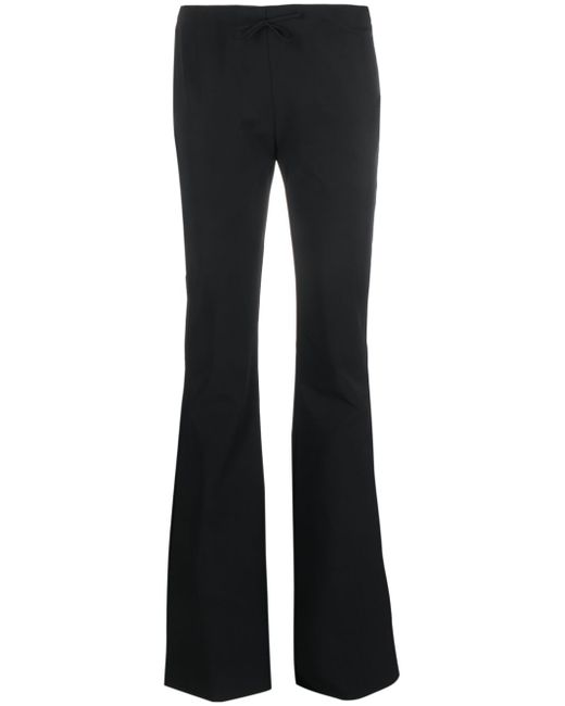 Blumarine flared bow-detail trousers