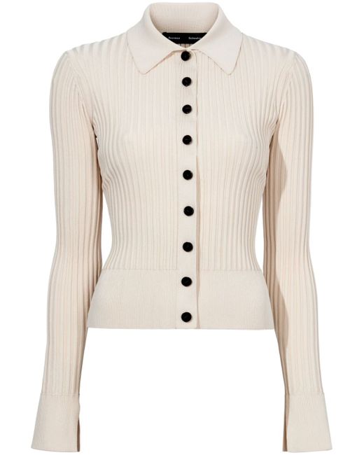 Proenza Schouler button-up ribbed top
