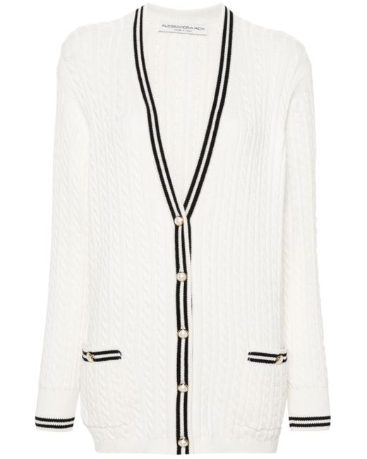 Alessandra Rich cable-knit cardigan