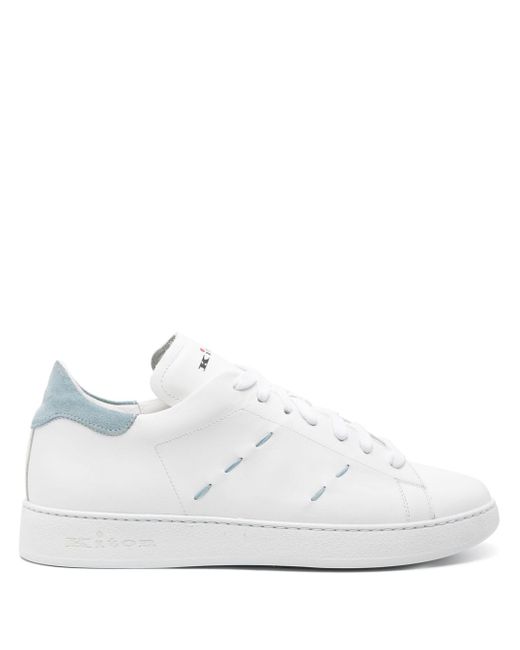 Kiton lace-up leather sneakers