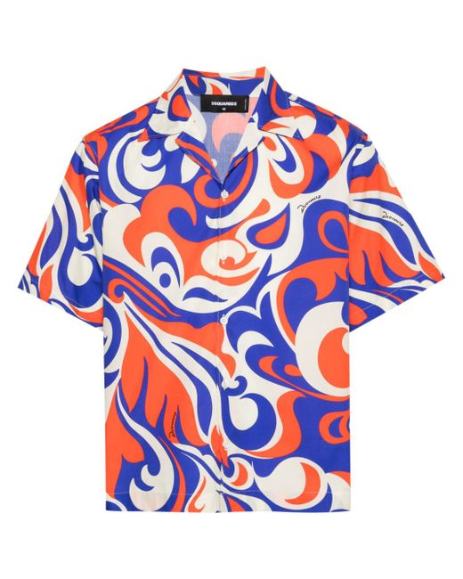 Dsquared2 abstract-print shirt