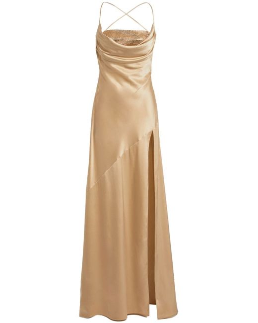 Retrofete Emery embellished silk maxi dress