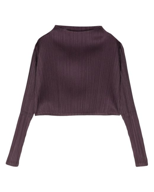 Pleats Please By Issey Miyake January pleated cropped top