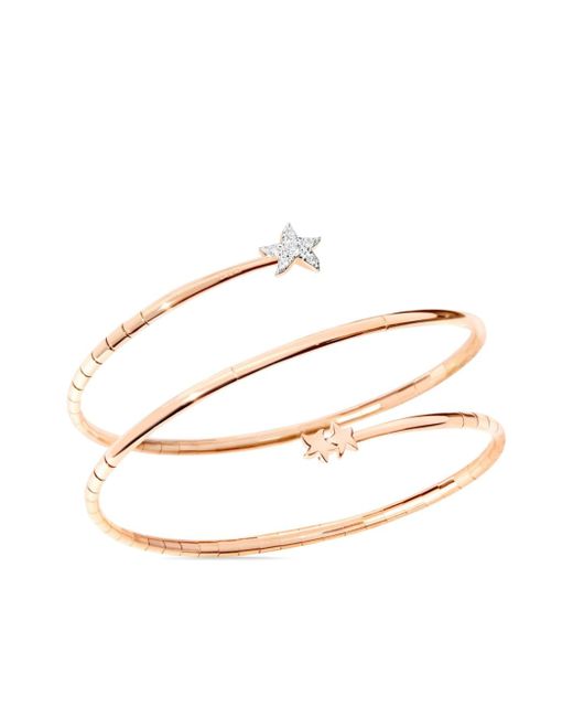 Dodo 9kt rose gold Stellina diamond bangle bracelet