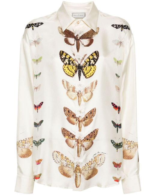 Pierre-Louis Mascia butterfly-print shirt