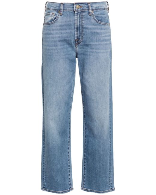 7 For All Mankind Modern mid-rise straight-leg jeans