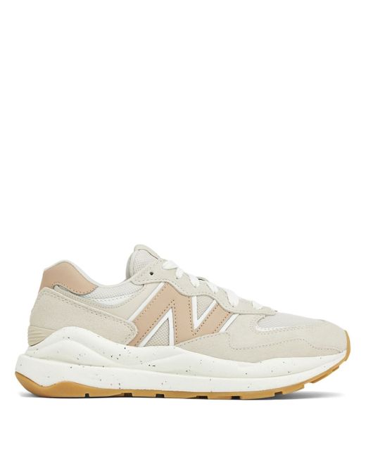 New Balance 5740 logo-patch suede sneakers