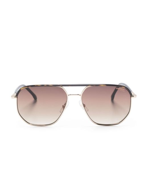 Carrera tortoiseshell-detailed pilot-frame sunglasses