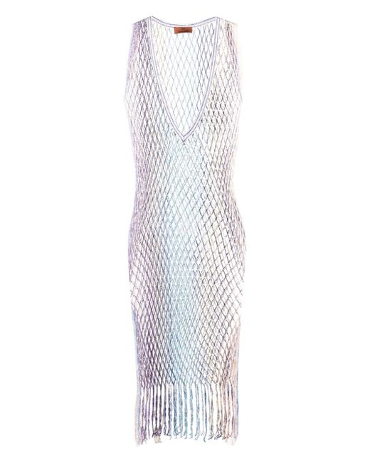 Missoni metallic mesh maxi dress