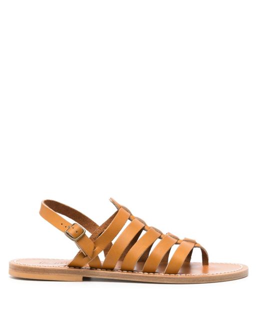 K. Jacques Homer caged leather sandals
